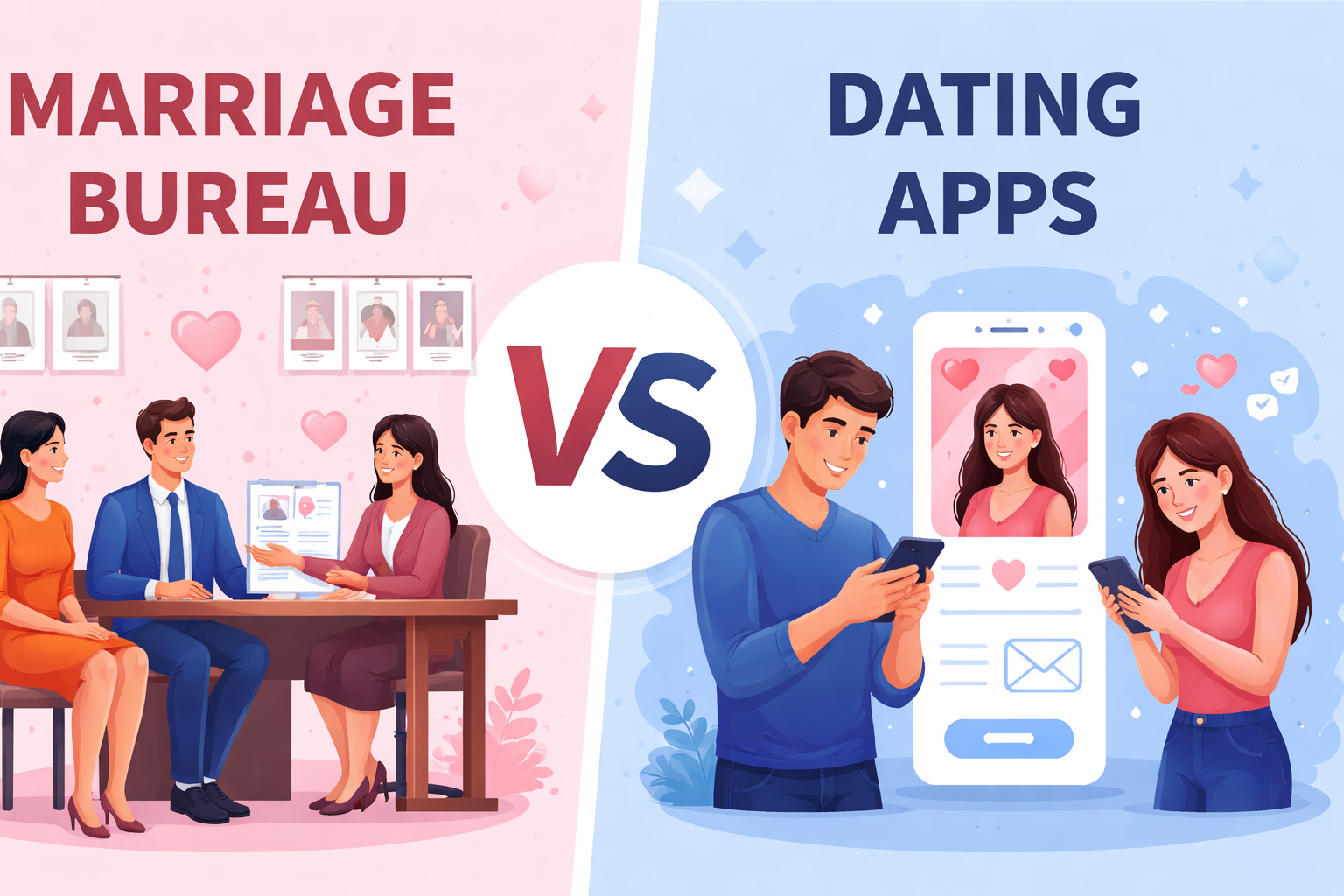 Marriage Bureau vs Dating Apps: Which Option is Best for Marriage?